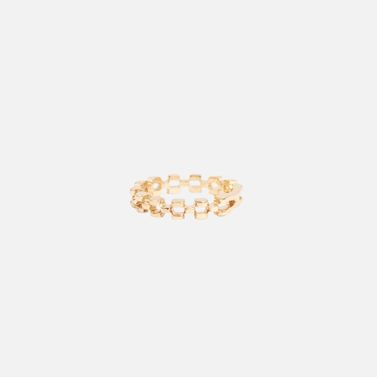 Set of five gold rings