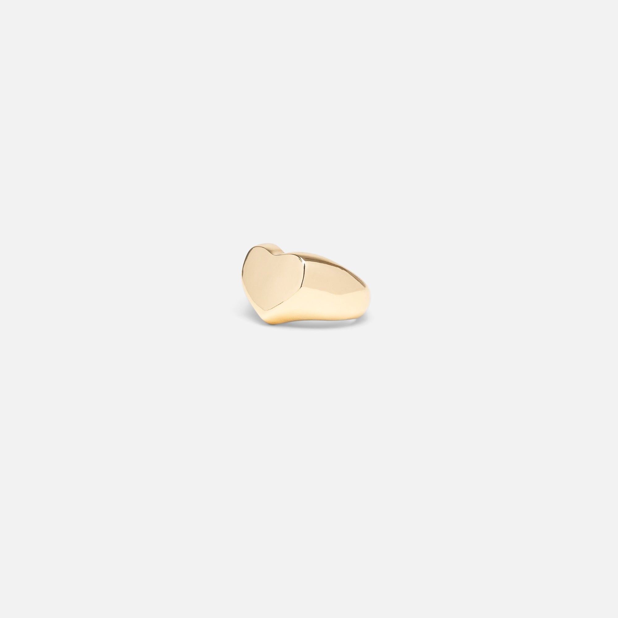 Golden heart ring