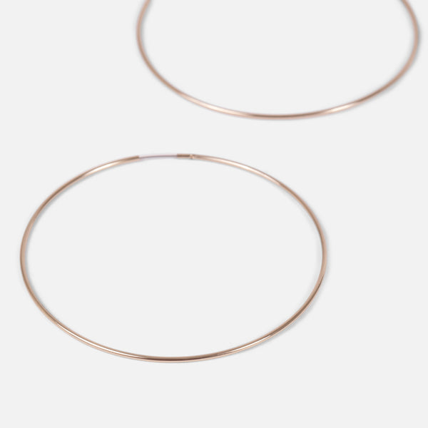 Load image into Gallery viewer, Thin golden hoops earrings
