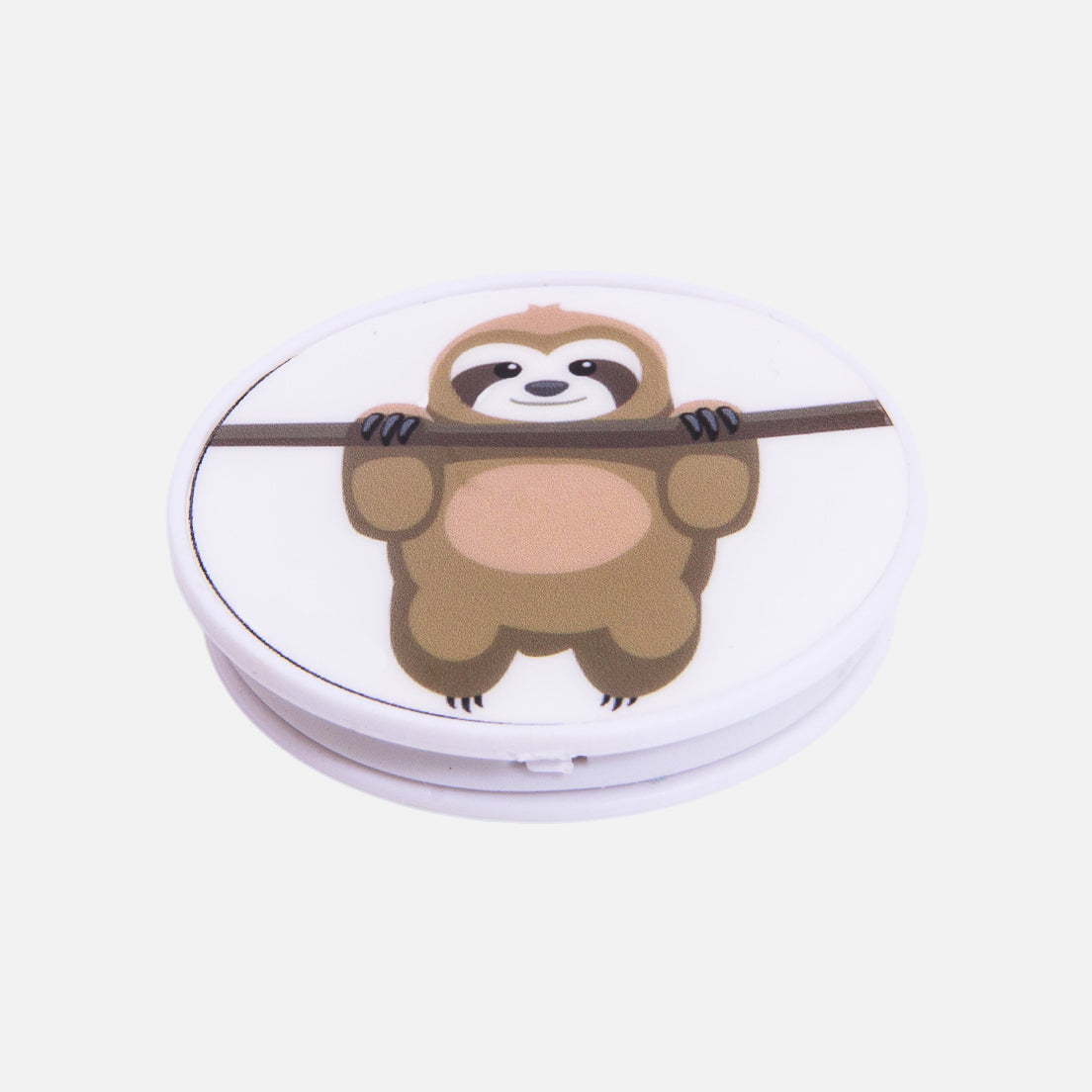 Sloth perched on a branch print smartphone stand and grip