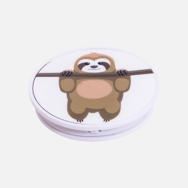 Load image into Gallery viewer, Sloth perched on a branch print smartphone stand and grip
