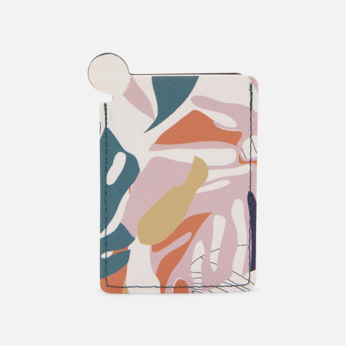 Mirror with leaves print case