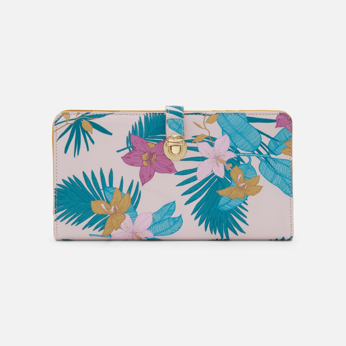 Passport case with tropical pattern