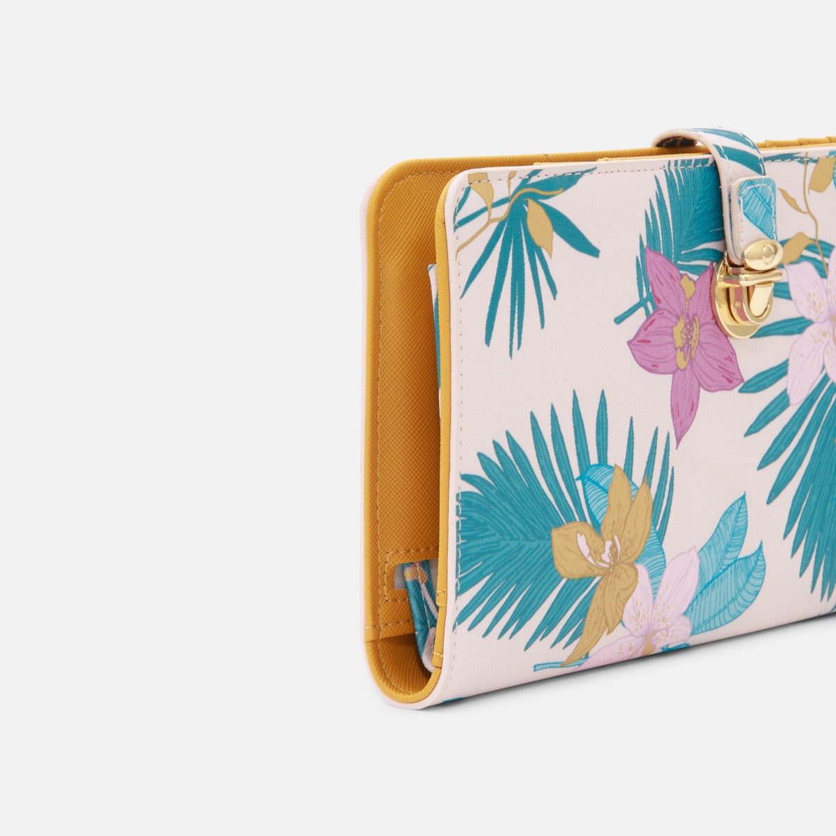 Passport case with tropical pattern