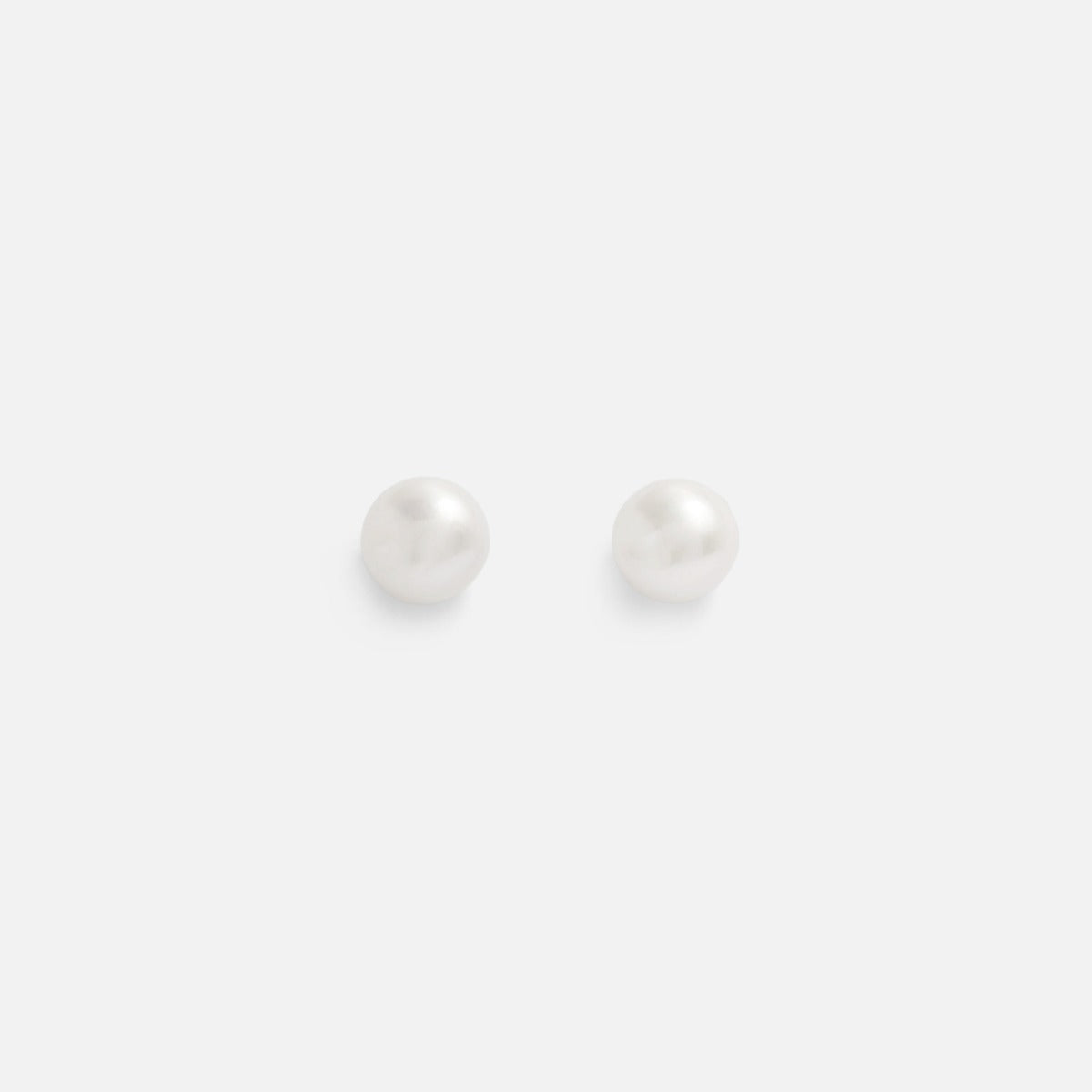 6 mm pearl earrings 10k yellow gold