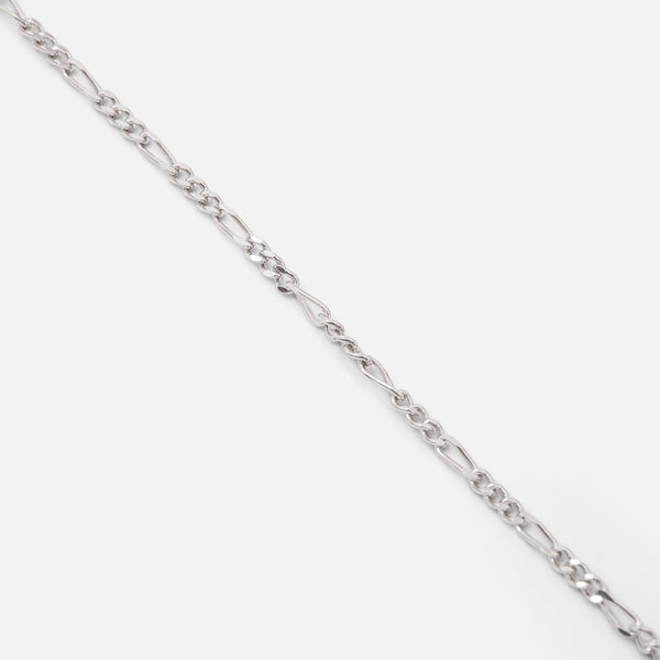 Load image into Gallery viewer, Thin sterling silver ankle chain with figaro mesh
