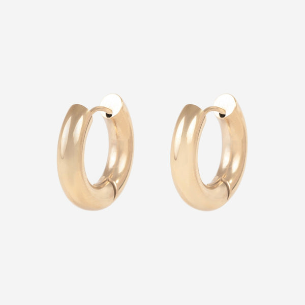 Load image into Gallery viewer, Small and thick stainless steel hoop earrings
