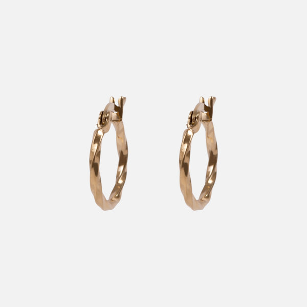 Load image into Gallery viewer, Set of 2 pairs of small stainless steel hoops   
