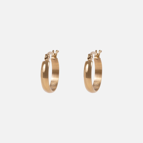 Load image into Gallery viewer, Set of 2 pairs of small stainless steel hoops   
