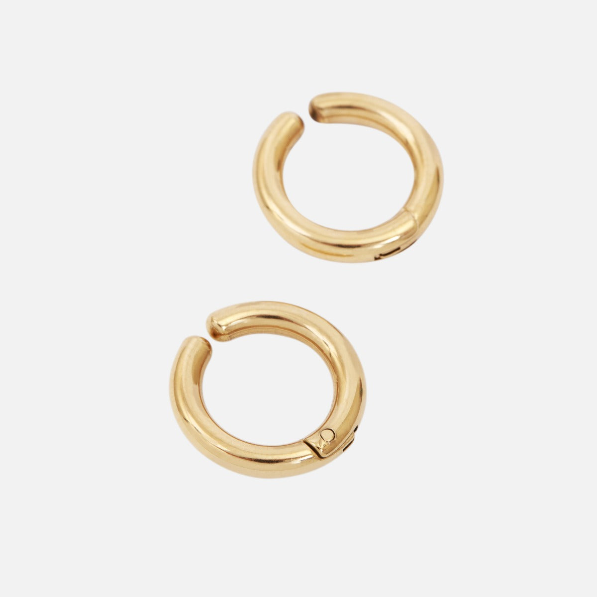 Set of golden ear cuffs beads and hoops