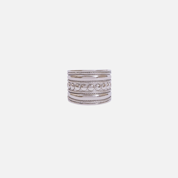 Load image into Gallery viewer, Large stainless steel textured ring
