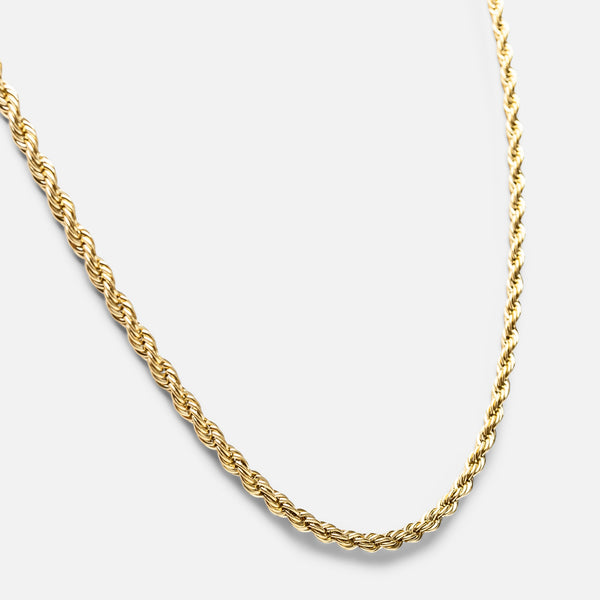 Load image into Gallery viewer, Stainless steel golden twisted chain
