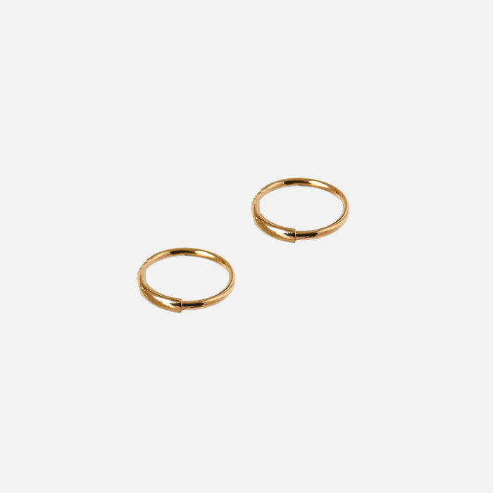 Trio de boucles d’oreilles anneaux trois couleurs en acier inoxydable
