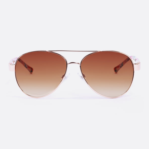 Load image into Gallery viewer, Aviator sunglasses with flowers
