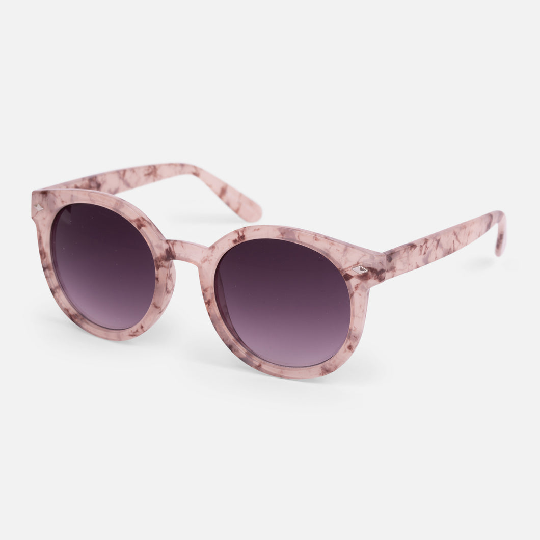 Round sunglasses with large frame