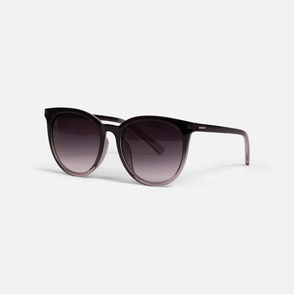 Load image into Gallery viewer, Black and grey sunglasses with wide frame
