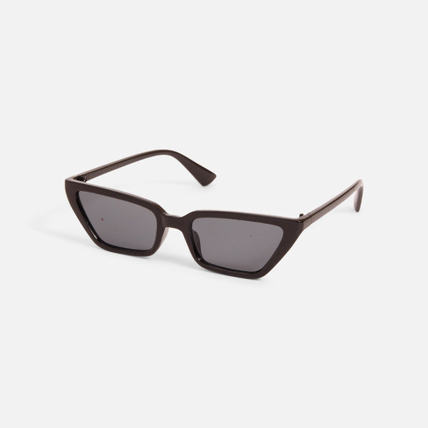 Load image into Gallery viewer, Black rectangle cat eye sunglasses
