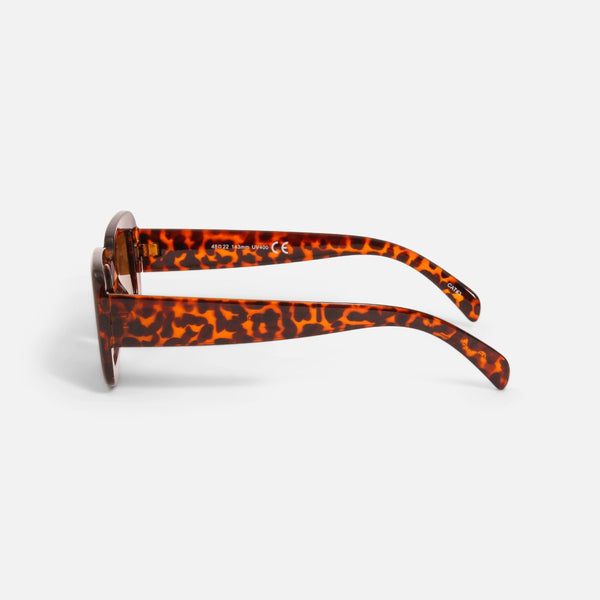 Load image into Gallery viewer, Tortoise sunglasses with rectangle frame
