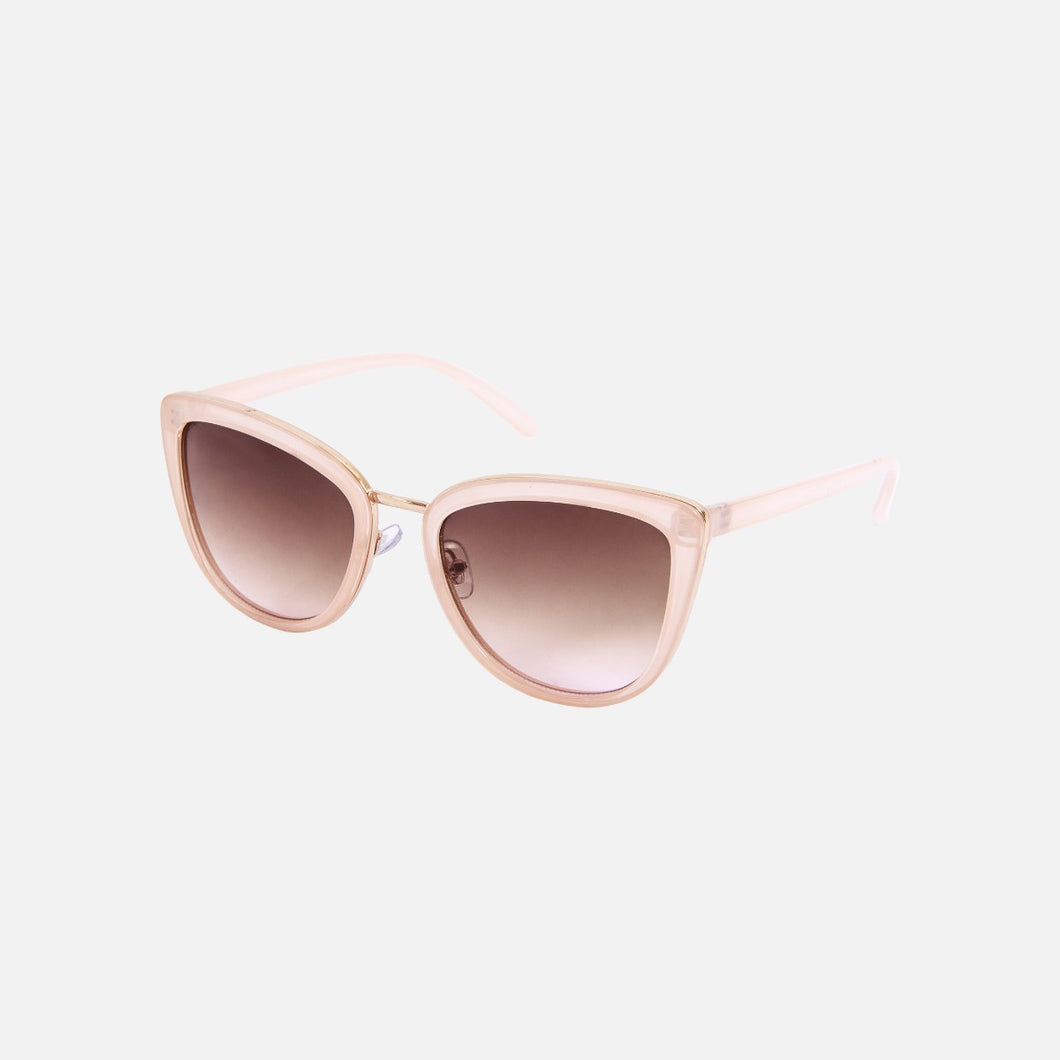 Cat eye beige sunglasses