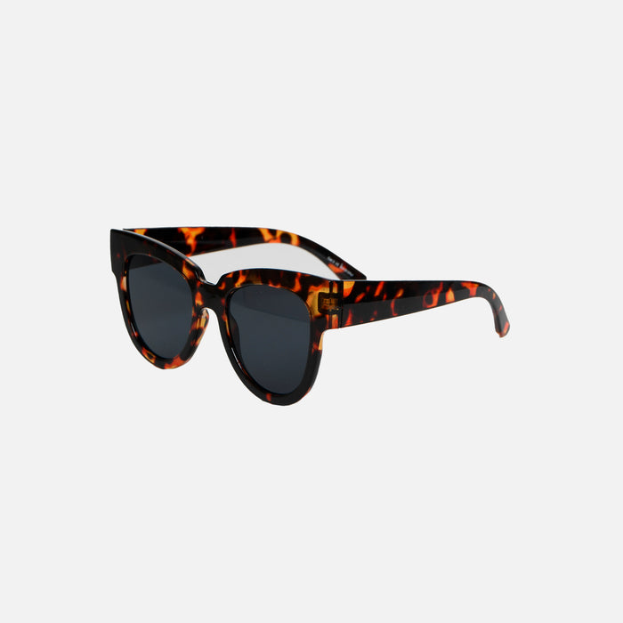 Lunettes de soleil oeil de chat monture tortoise épaisse