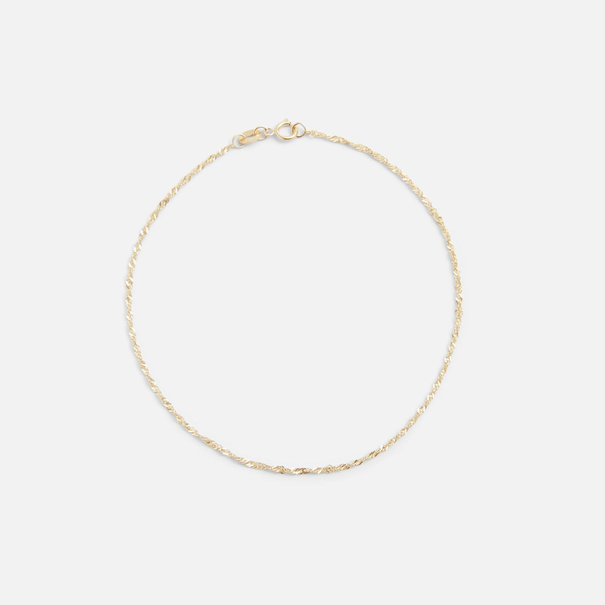 Bracelet singapore 7,5 pouces or 10 carats