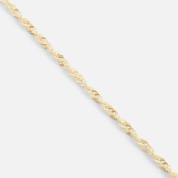 Load image into Gallery viewer, 7.5&#39;&#39; Singapore bracelet 10k yellow gold
