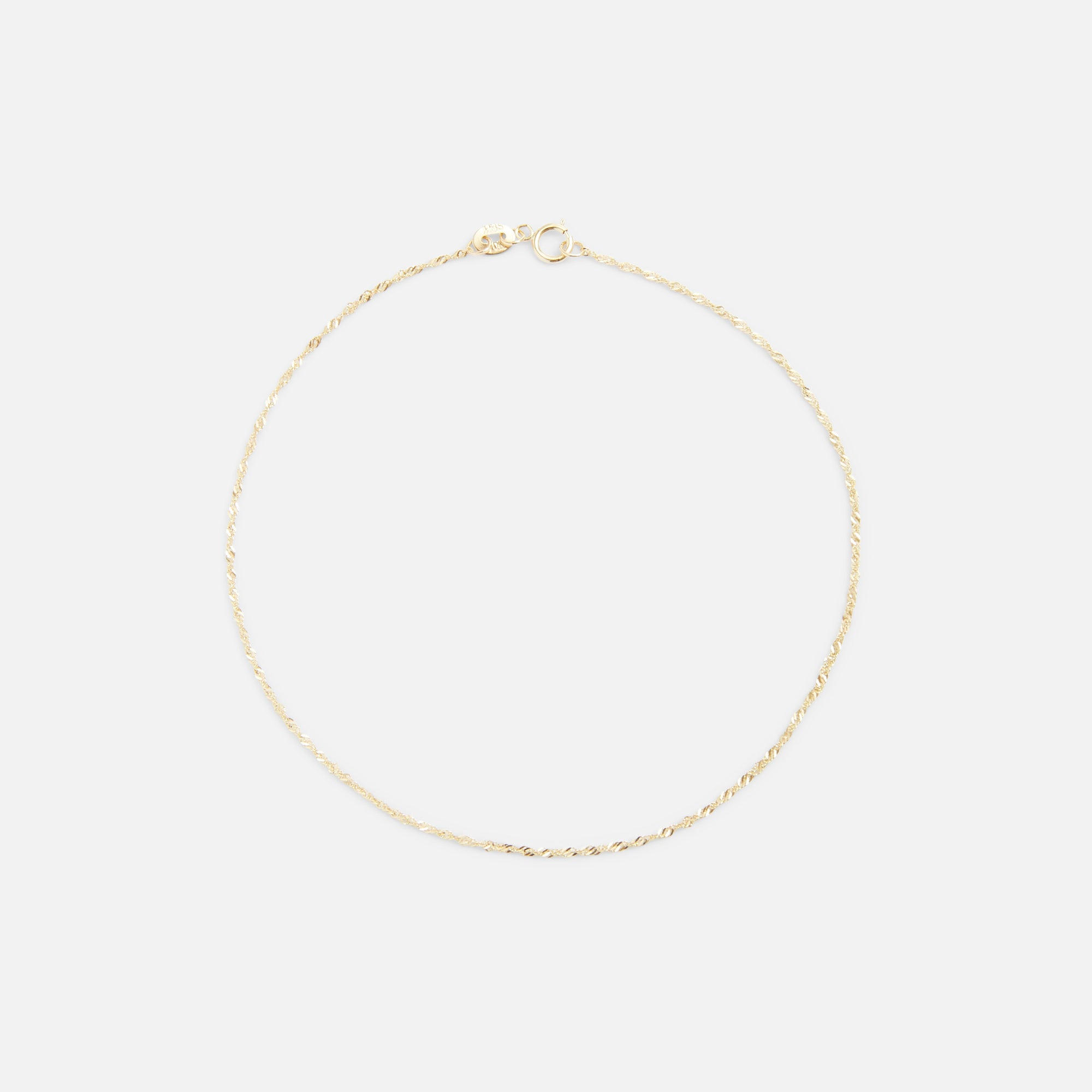10k Gold singapore ankle chain