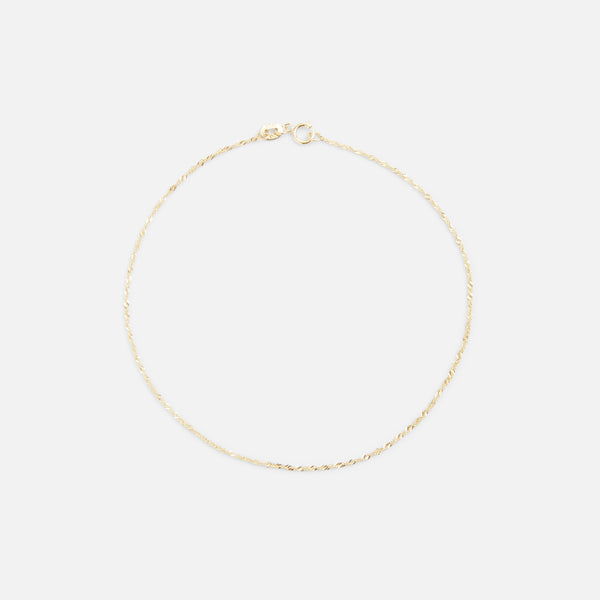 Load image into Gallery viewer, 10k Gold singapore ankle chain

