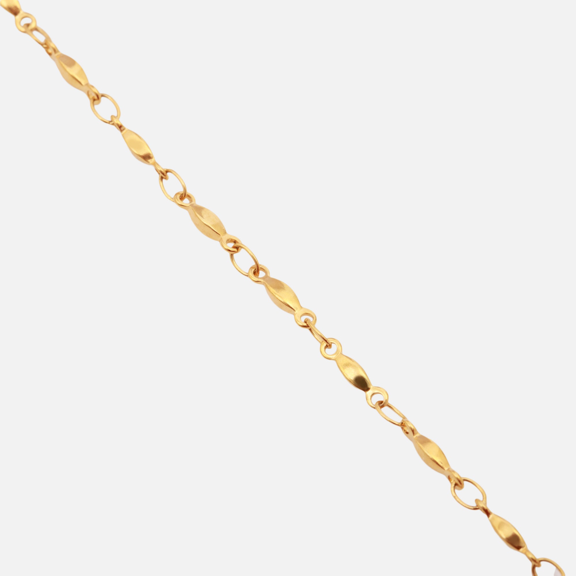 Golden stainless steel ankle chain
