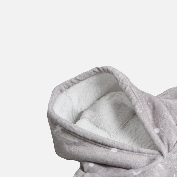Snuggle beige pour enfant en sherpa lunes et étoiles