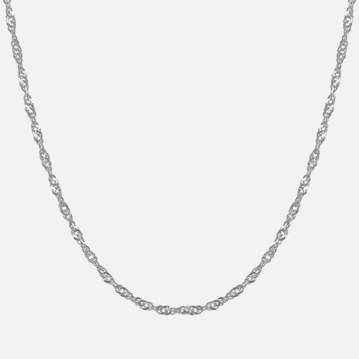 Sterling silver chain with twisted links 20 inches 
