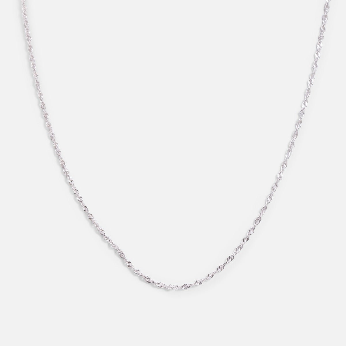 Sterling silver chain with twisted links 22 inches