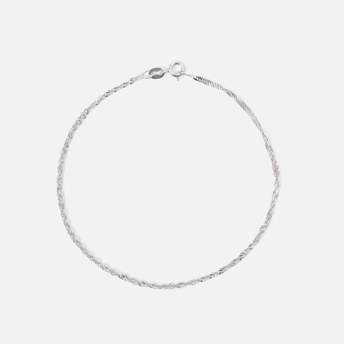 Bracelet argent sterling avec torsades