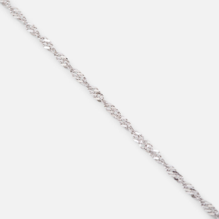 Bracelet argent sterling avec torsades