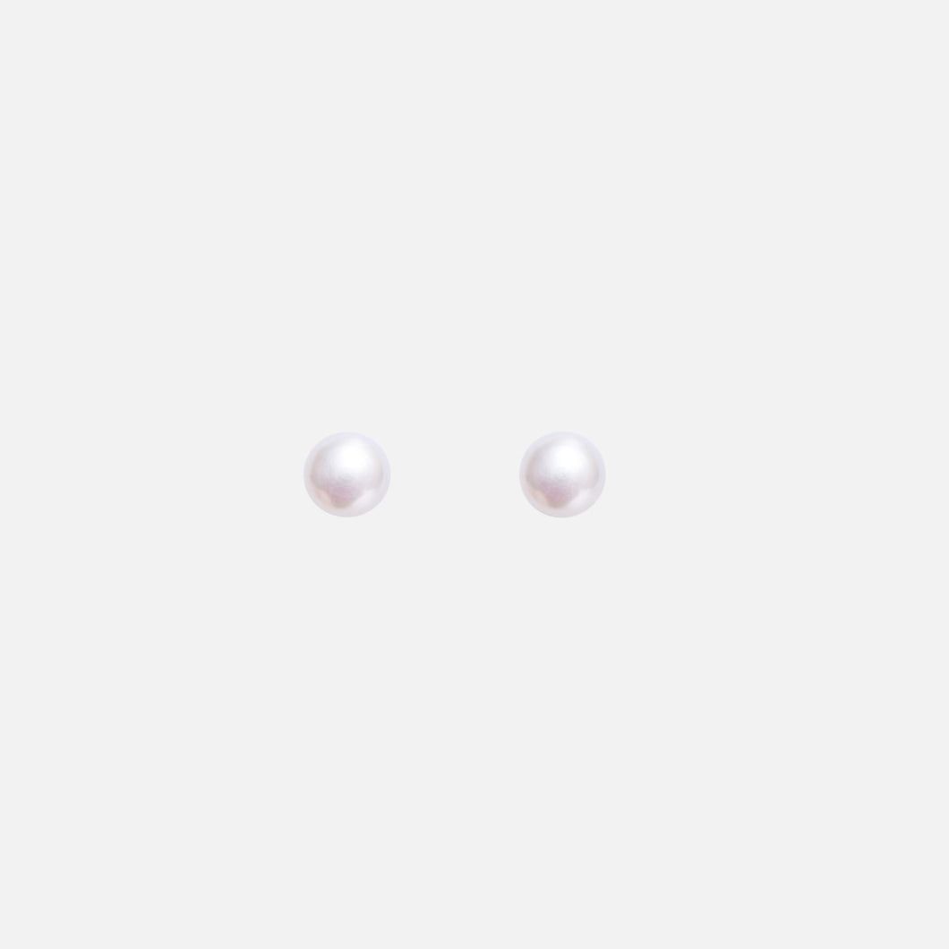 Boucles d'oreilles perles 5 mm acier inoxydable