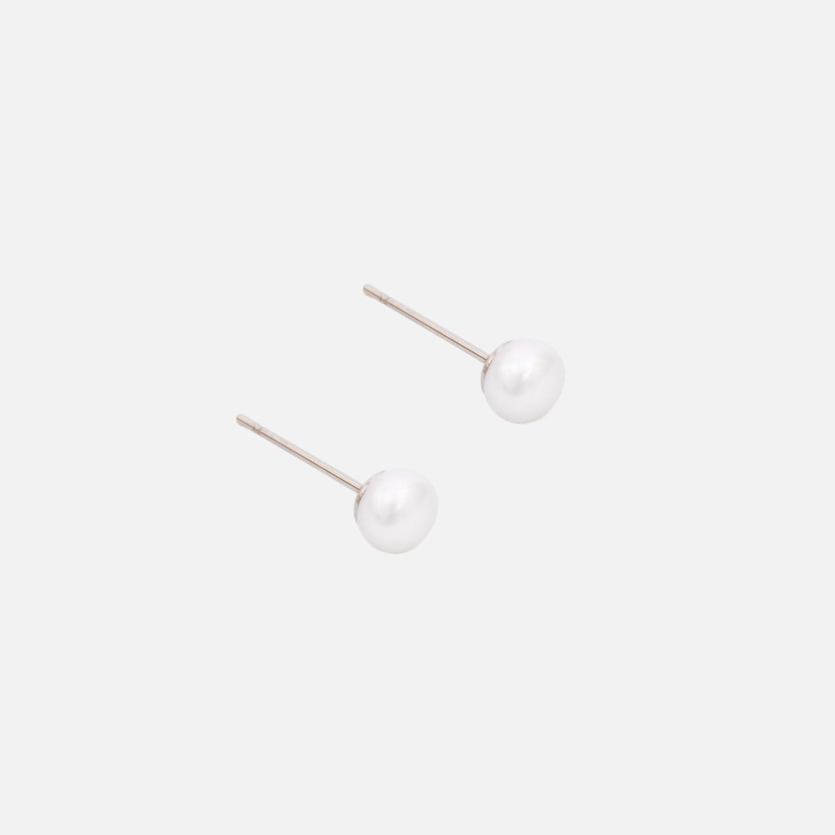 Boucles d'oreilles perles 5 mm acier inoxydable