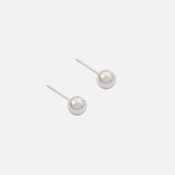 Load image into Gallery viewer, 6mm stainless steel pearl earrings

