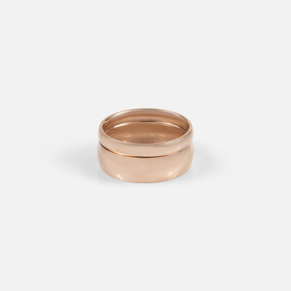 Load image into Gallery viewer, Set of rose gold stainless steel rings   
