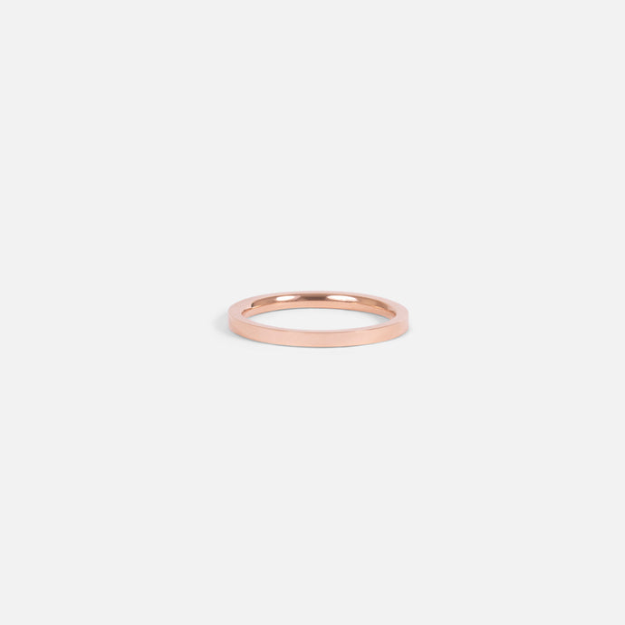 Bague unie rose en acier inoxydable