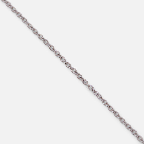 Charger l&#39;image dans la galerie, Bracelet chaîne mince argenté en acier inoxydable
