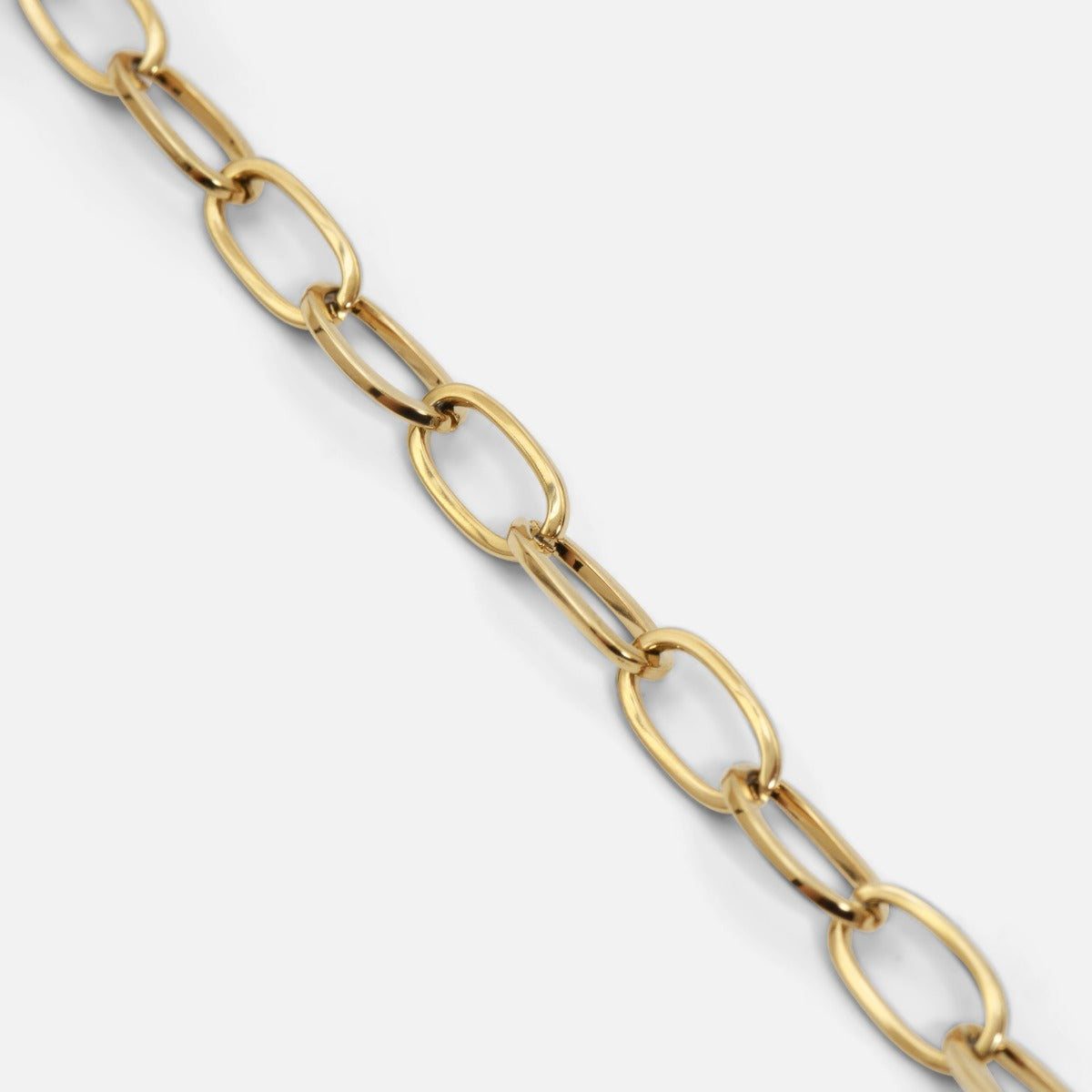 Bracelet doré chaîne massive acier inoxydable