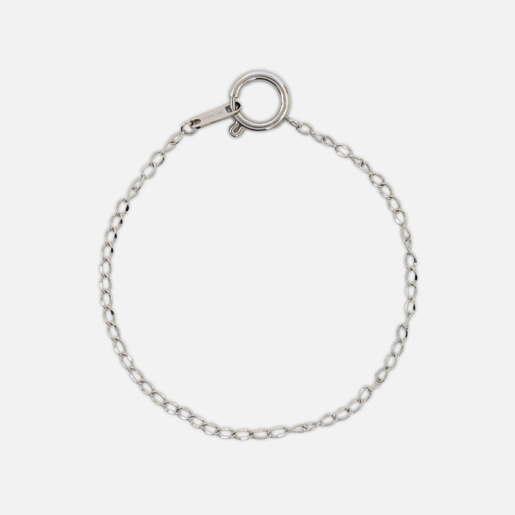 Silver bracelet with clasp