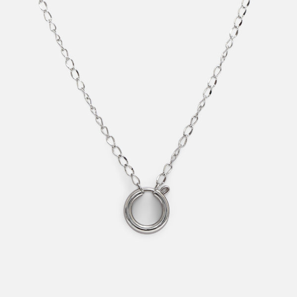 Load image into Gallery viewer, Silver chain with clasp pendent
