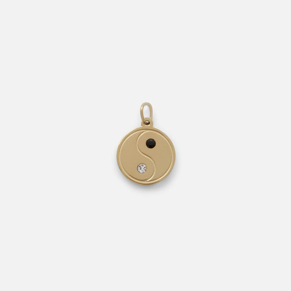 Load image into Gallery viewer, Small golden yin yang charm
