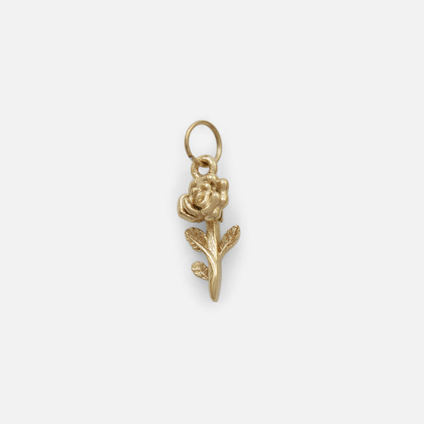 Load image into Gallery viewer, Small golden flower charm
