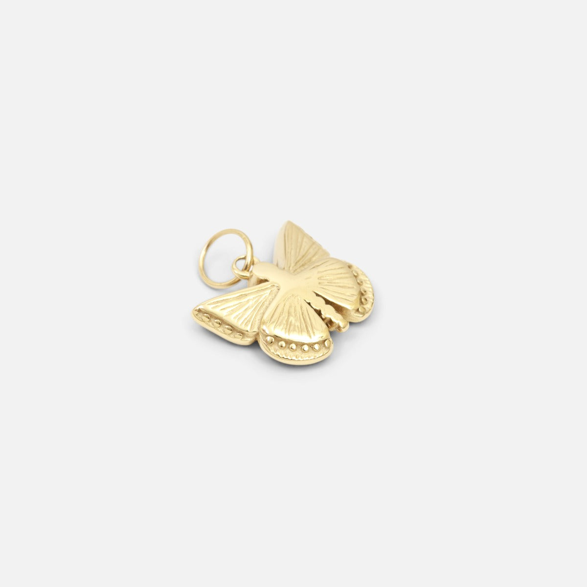 Small golden butterfly charm