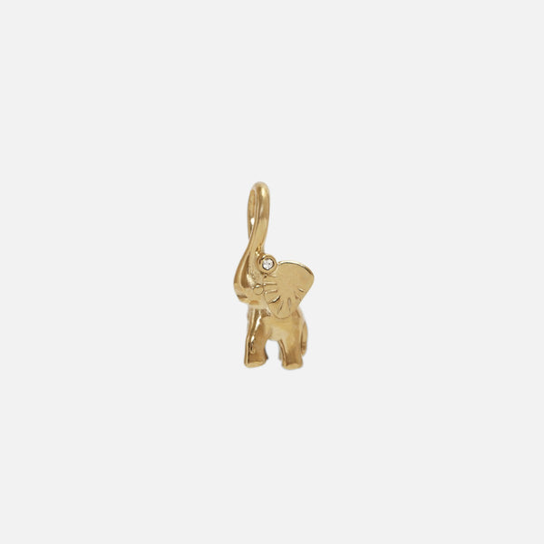 Charger l&#39;image dans la galerie, Petite breloque dorée éléphant
