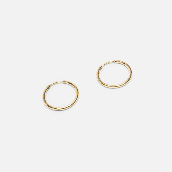 Load image into Gallery viewer, 24mm stainless steel golden hoop earrings  

