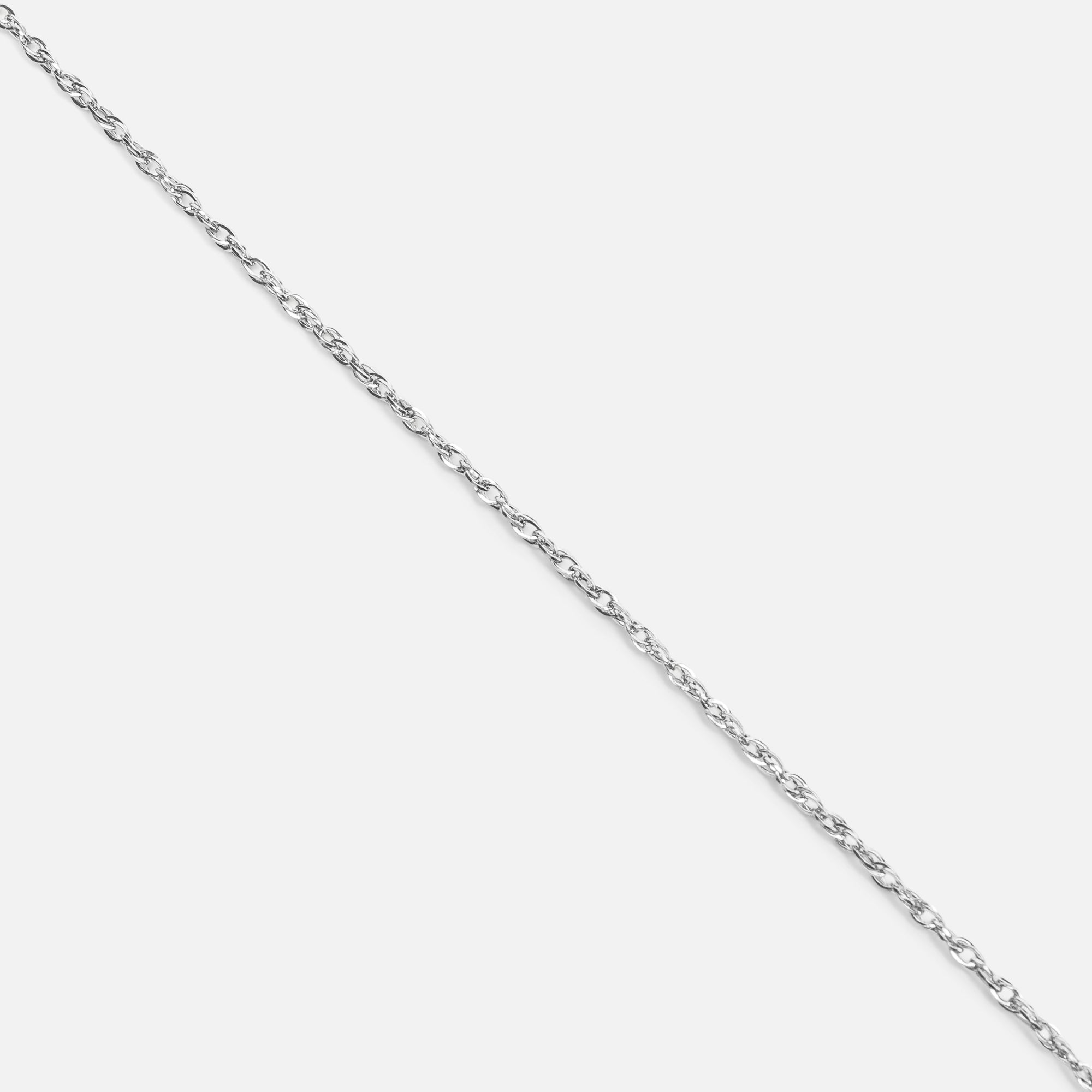 Bracelet argenté chaîne singapour en acier inoxydable