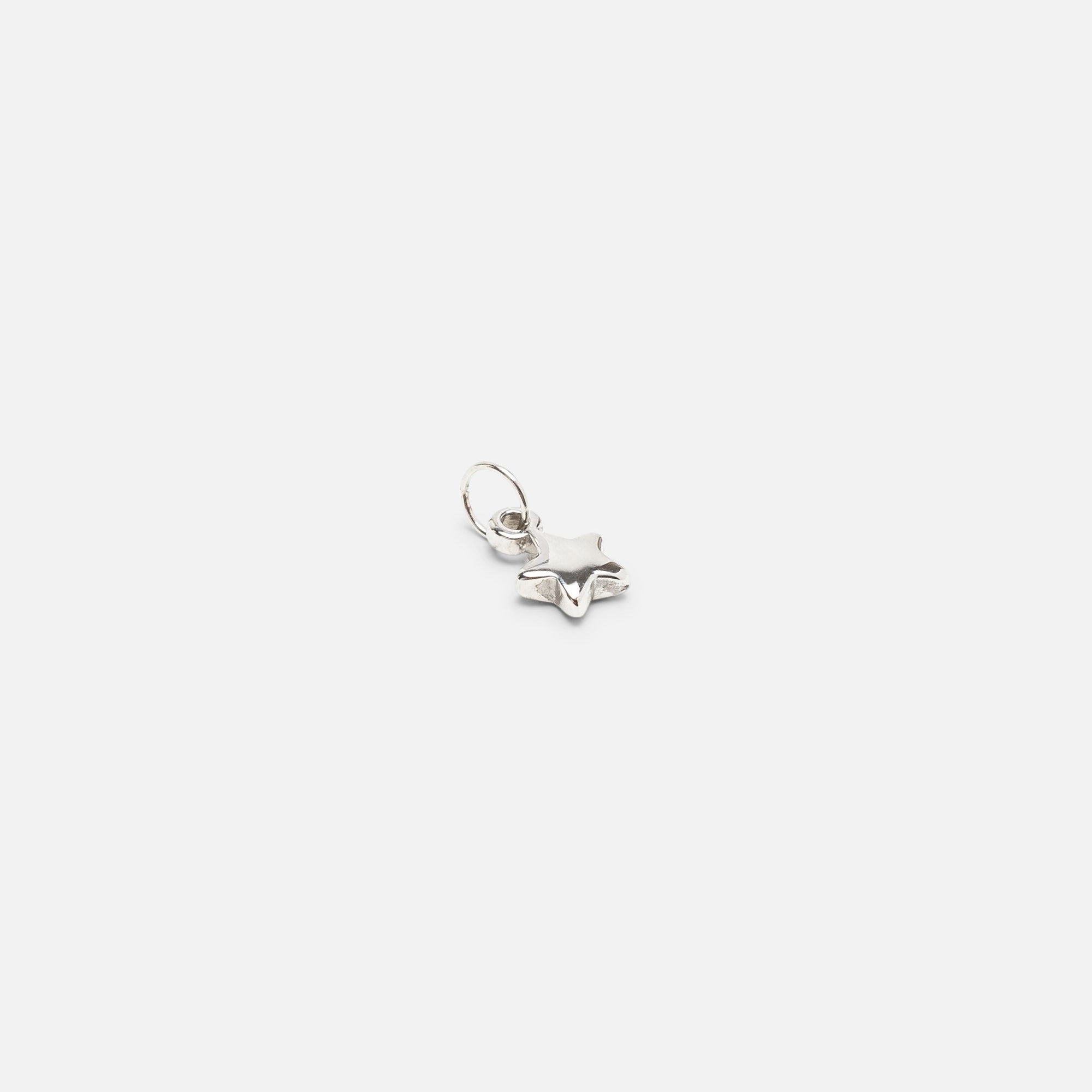 Small silver star charm